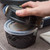 Dinex DX3353IL03 DuraTherm Black Insulated 9 oz Soup Bowl Lid - 48/Case