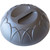 Dinex DX540044 Fenwick Graphite Grey Insulated Entree Dome - 12/Case
