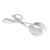 Vollrath 46925 10" Imported Salad Scissor Tongs