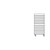 Dinex DXPDHOR20UP 33"W x 25-9/32"D x 59-15/32"H Aluminum Alloy Room Service Cart