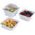 Dinex DXSB602 6 oz. Square SAN White Bowl