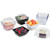 Dinex DXSB602 6 oz. Square SAN White Bowl