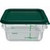 Carlisle 1197008 Square Polyethylene Green Food Storage Container Lid