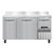 Continental Refrigerator FA60NBS 60"W Three Door Stainless Steel Freezer Base Worktop Unit With 6"H Backsplash