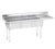 Advance Tabco FE-3-1515-15R-X 62.5" W 18 Gauge Galvanized Base Special Value Fabricated Sink