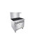 Atosa AGR-6B-NG 36" W Natural Gas 6 Open Burners 1 Oven Stainless Steel Cookrite Range - 219,000 BTU