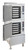 Cleveland 24CGA10-LP SteamCraft Ultra Liquid Propane 10 Pan Floor Steamer - 125,000 BTU