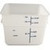 Carlisle 11964PE02 12 Qt. White Square Polyethylene Squares Food Storage Container