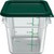 Carlisle 1195107 4 Qt. Polycarbonate Clear Squares Food Storage Container