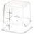 Carlisle 1195107 4 Qt. Polycarbonate Clear Squares Food Storage Container