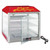Winco 51048 Benchmark Hot Food Display Case Countertop Pass-Thru 23"W x 23"D x 24-1/2"H Aluminum & Stainless Steel Construction - 450 watts 120v/60/1-ph 3.8 Amps