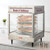 Winco 51018 Benchmark Hot Food Display Case Countertop Pass-Thru 24"W x 28"D x 33"H Stainless Steel Construction - 1480 watts 120v/50-60/1-ph 12.3 Amps