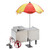 Winco 60072 60 Hot Dog / 30 Bun Mini Hot Dog Cart - 120V 1200W