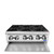 Atosa ACHP-6-NG 36" W Stainless Steel Natural Gas Countertop CookRite Hotplate - 192,000 BTU
