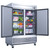Dukers D55F 55-1/8"W Two Door Stainless Steel Reach-In Freezer - 115V