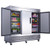 Dukers D83R 82"W Stainless Steel 3 Glass Doors Refrigerator
