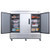Dukers D83R 82"W Stainless Steel 3 Glass Doors Refrigerator