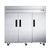 Dukers D83AR 80" Reach-In Three-Section Top Mount Self-Contained Refrigerator