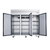 Dukers D83AR 80" Reach-In Three-Section Top Mount Self-Contained Refrigerator