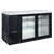 Dukers DBB60-H2 61 1/9"W Two-Section Reach-In Glass Door Refrigerated Back Bar Cooler With LED Lighting
