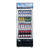 Dukers DSM-15R 27"W Black Swing Refrigerated Merchandiser With Canopy LED lighting