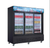 Dukers DSM-68SR 78" 3 Sliding Tempered Glass Doors Reach-In Refrigerated Merchandiser