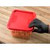 Carlisle 1197105 Red Polyethylene Squares Food Storage Container Lid