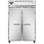 Continental Refrigerator 2FN 52" W Two-Section Solid Door Reach-In Freezer - 115 Volts