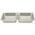 Winco SPFD2 Rectangular Divided Stainles Steel Food Pan