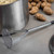 TableCraft Products 7319 19 3/4" Round Face Chrome Plated Black  Handle Potato Masher