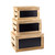 TableCraft Products RCBCRATE1 Natural Wood Rustic Risers Crate Set With Chalkboard