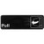 Winco SGN-363 9" x3"H "Pull" With Symbol Information Sign