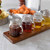 TableCraft Products FLBEER4 4 1/2 Oz. Square Glass Cash & Carry Mason Jars