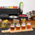 TableCraft Products FLBEER4 4 1/2 Oz. Square Glass Cash & Carry Mason Jars