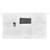 Winco WA-1221W 21 3/4"L x 12 1/2"W Signature Chef White 3 Pockets Waist Apron