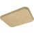 Carlisle CT141806 17.88" W x 14" D x.94" H Beige Polypropylene Rectangular Cafe Tray