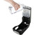 San Jamar SH970BKSS 900 mL Black Plastic Battery Operated Summit Rely Hybrid Soap Dispenser