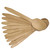 TableCraft Products BAMDSPN65 6 1/2" Pinewood Natural Finish Cash & Carry Disposable Spoon