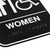 Vollrath 5630 6" x 9" Braille Women / Accessible Sign
