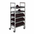 Cambro CPMU213675DDPKG 36" W x 75" H x 21" D Speckled Gray Camshelving Mobile Dome Drying Rack Cart