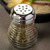 TableCraft Products BH4 6 Oz. Clear Chrome Plated Top Glass Cheese / Pepper Shaker