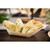 TableCraft Products BAMDB45 1 1/2 Oz. Boat Shaped Pinewood Cash & Carry Disposable Serving Piece - 12 Packs of 50