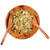 TableCraft Products 212 3.38 Qt. Mahogany Woven Wood Salad Bowl