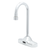 T&S Brass EC-3107 4-1/8" Rigid Gooseneck Spout Chrome-Plated Brass Deck Mount ChekPoint Electronic Faucet