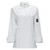 Winco UNF-7WS Tapered Fit Signature Chef White Small Double Breasted Beacon Women's Chef Jacket