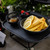 TableCraft Products BKR4 Non-Slip Rubber Tops Black Powder Coated Metal Riser Set
