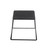 TableCraft Products BKR4 Non-Slip Rubber Tops Black Powder Coated Metal Riser Set