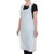 Winco BADP-2846 White Plastic Waterproof Disposable Bib Apron