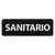 Winco SGN-367 9" x3"H "Sanitize" In Spanish With Symbol Information Sign