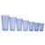 Winco PTP-05B 5 Oz. Blue Plastic Pebbled Tumbler